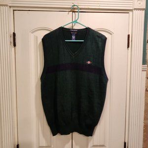 Gant Hand Framed Men's Y2K Look V-Neck USA logo Sweater Vest size L Preppy